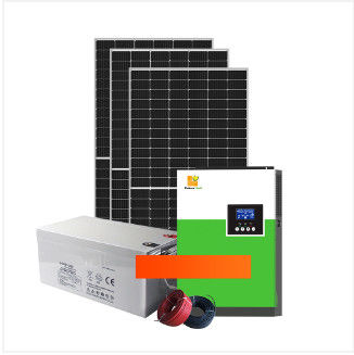 5.5KW / 11KW نظام شمسي كامل خارج الشبكة نظام بطارية مستقل مع أبيض
