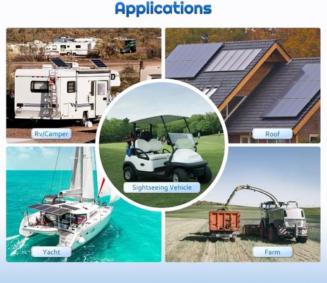 خلايا الطاقة الشمسية الصلبة من الطاقة الشمسية أحادية البلورية 12V 180W Compact