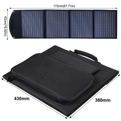 140W 12V مقاوم للماء وحدات الألواح الشمسية المحمولة الخلية السيليكونية أحادية البلور