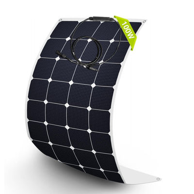 وحدات الألواح الشمسية أحادية البلورية نصف مرنة 100W 12 فولت OEM