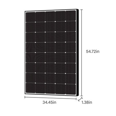 250W 15V لوح شمسي مرن أحادي البلورية للسيارات المتنقلة البحرية