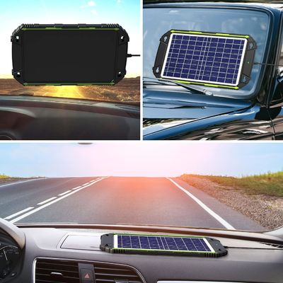 10W 12V مضاد للماء شاحن بطارية شمسية صيانة لسيارة قارب بحرية RV