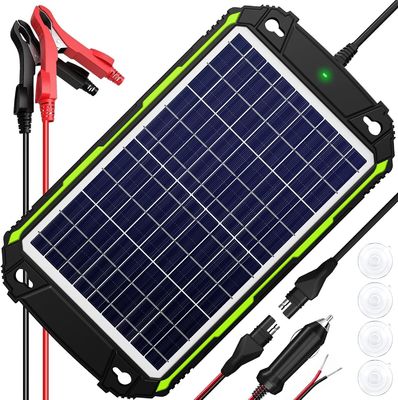 10W 12V مضاد للماء شاحن بطارية شمسية صيانة لسيارة قارب بحرية RV