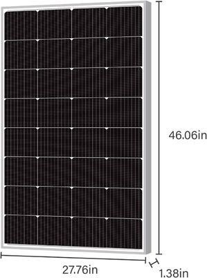 160W خارج الشبكة وحدات الخلايا الكهروضوئية أحادية البلورية وحدات الطاقة الشمسية أحادية البولي 12 فولت