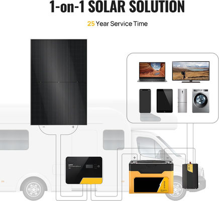 400W 10BB ألواح شمسية صلبة خفيفة الوزن وحدات شمسية واحدة OEM