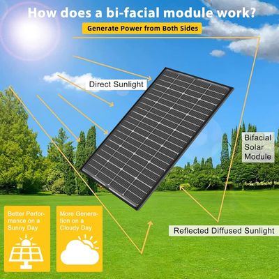 200 واط لوحات شمسية أحادية البلورات Pv وحدة 12V 10BB للمنزل RV