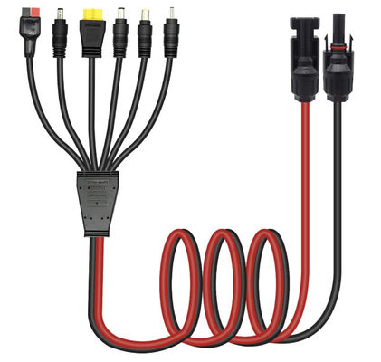 Y Splitter Solar Panel Accessories كابل تمديد مع وصلات ذكرية وامرأة