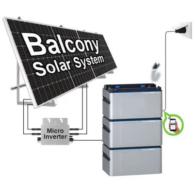 400W الشرفة الشمسية الفوتوغرافية الألواح على أنظمة الشبكة للسكن