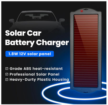 شاحن شمسي محمول بنك الطاقة 1.8W 12V الشحن الشمسي المقاوم للماء