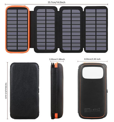 OEM 12 فولت لوح شمسي محمول شاحن بنك الطاقة الشمسية 27000mah