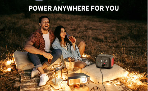 228Wh بطارية الليثيوم الشمسية محطة الطاقة المحمولة 300W مع ضوء LED