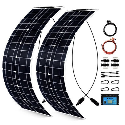 300 واط مجموعة لوحات شمسية أحادية البلورات للكاميرا 50A 12-24V