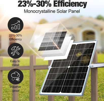 25W بطارية شمسية شاحن محفز 12V للسيارة الدراجة النارية