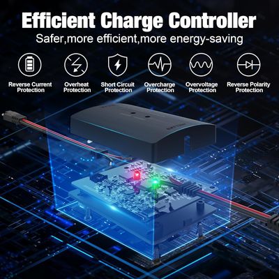 25W بطارية شمسية شاحن محفز 12V للسيارة الدراجة النارية