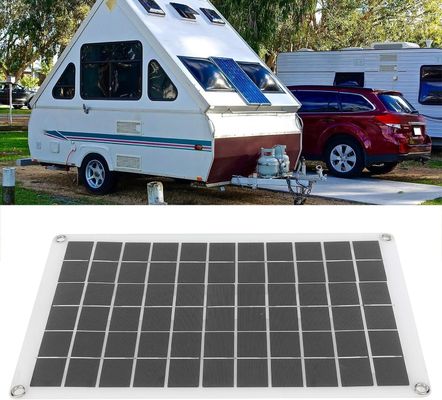 لوح شمسي خفيف الوزن محمول خلية أحادية البلورات 100W 12/24V مخرج USB