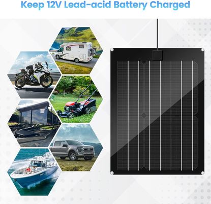 شاحن بطارية السيارات الشمسية للسيارات 15W 12V