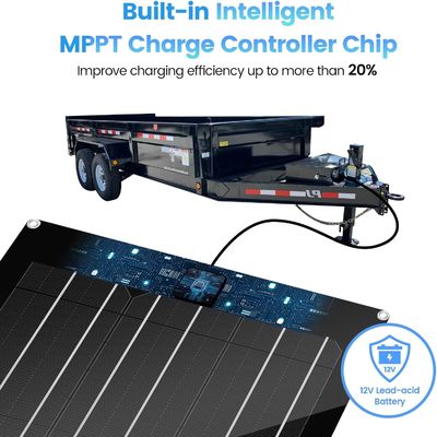 شاحن بطارية السيارات الشمسية للسيارات 15W 12V
