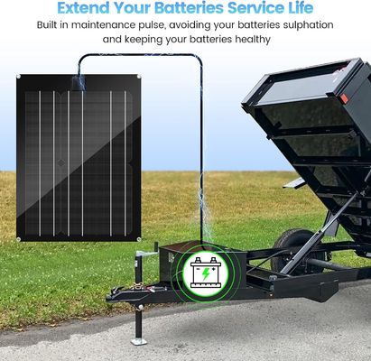 شاحن بطارية السيارات الشمسية للسيارات 15W 12V