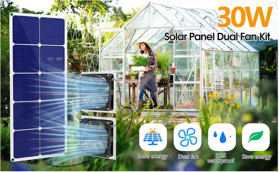 FTBM30 مجموعة مروحة للوحات الشمسية30W، تعمل بالطاقة الشمسية، قابلة للنقل ضد الطقس IP65